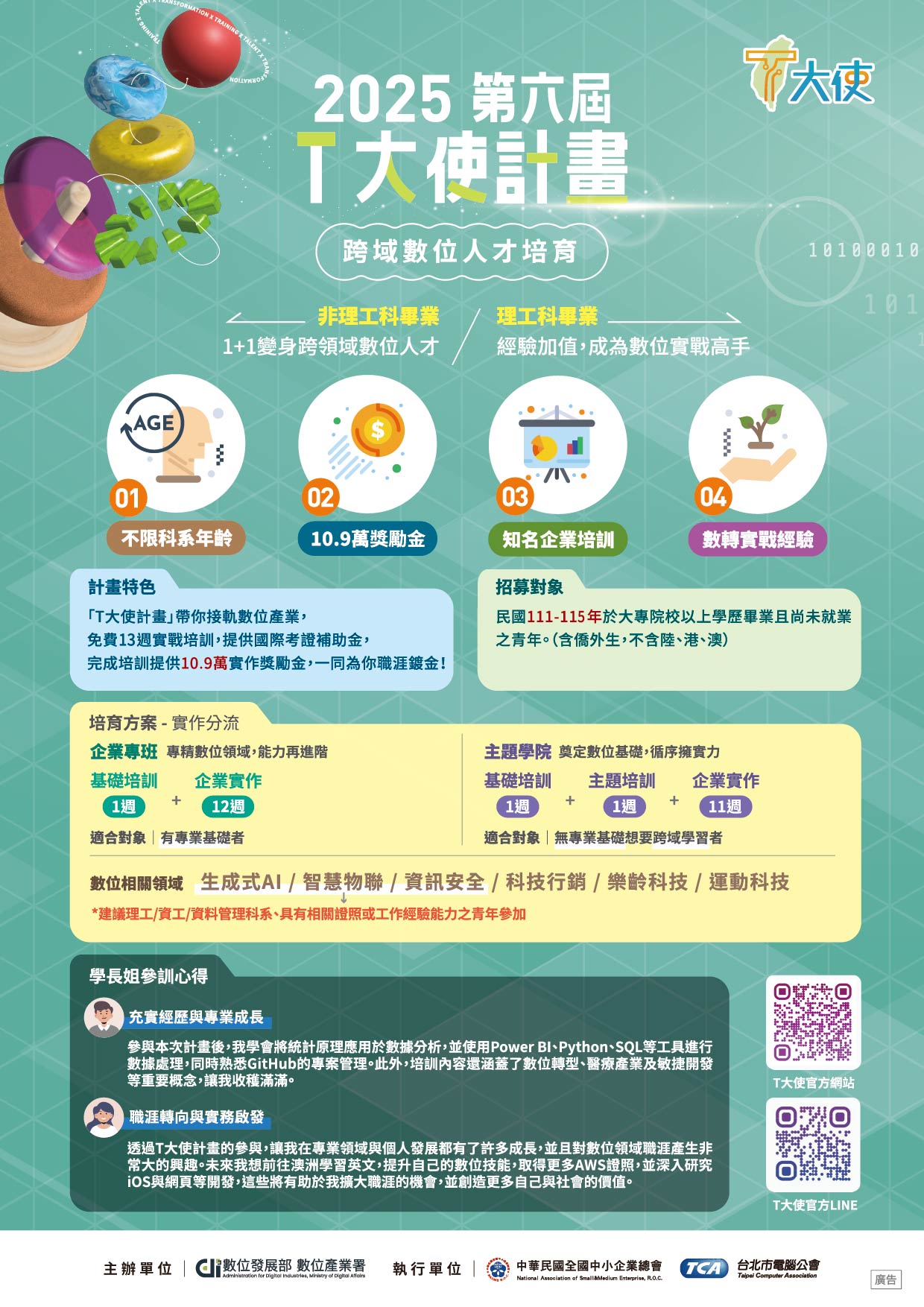 2025第六屆T大使招募海報